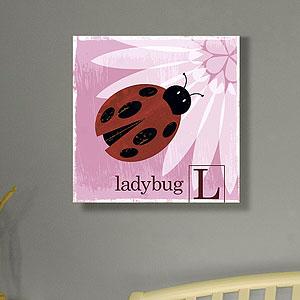 Animal Friends Ladybug 16in X 166in Canvas Print