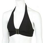 Anne Klein Halter Buckle Bikini Top