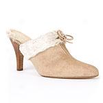 Anne Klein Ny Hadden Suede High Heeled Mules