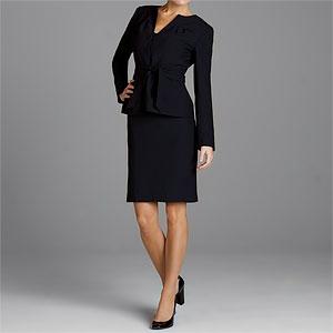 Anne Klein Onyx Black Skirt Suit
