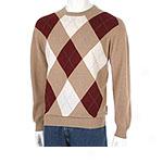 Argyle 2-ply Cashmere Crewneck Sweater