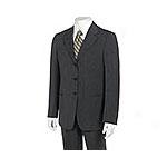 Armani Collezioni Black & White Striped Suit