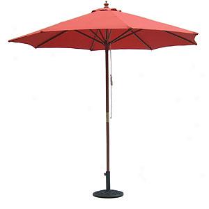 Fall Red 9ft Market Umbrella