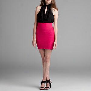 Bcbgmaxazria Azalea Knitted Band Skirt