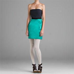 Bcbgmaxazria Emerald Colorblock Dress