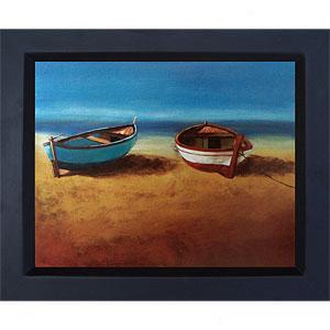 Beach Framed Oil Painting