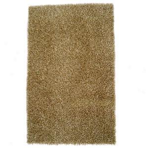 Beige Hand Woven Shag Rug