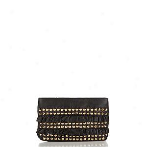 Betsey Johnson Frill Me Up Leather Clutch