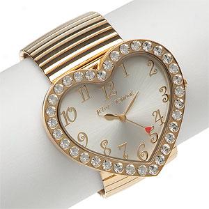 Betsey Johnson Womens Stainless Steel Watch