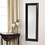 Beveled Mirror With 18 In X 54 In Wood Form