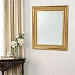 Beveled Mirror With 30 In X 36 In Wood Frame