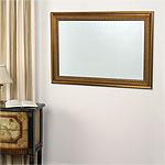 Beveled Mirror With 31 In X 43 In Wood Frame