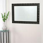 Beveled Mirror With 31 In X 43 In Wood Frame