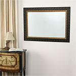 Beveled Mirror With 32 In X 44 In Wood Frame