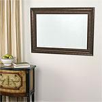 Beveled Mirror With 32 In X 44 In Wood Frame