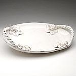 Bianco Grape Leaf Handled Decorative Tray