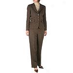 Bill Blasq 2pc Brown Herringbone Pantsuit