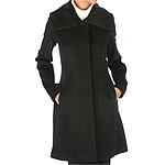 Bill Blass Angora Wool Blend Three-quarter Coat