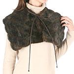 Bill Blass Brown Faux Fur Capelet