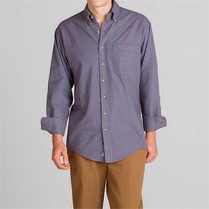 Bills Khakis Blue & Brown Check Shirt