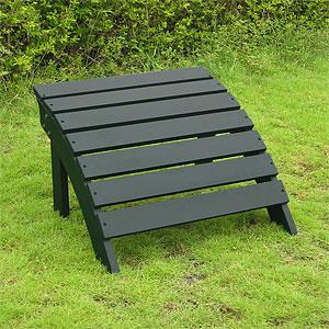 Black Adirondack Footrest