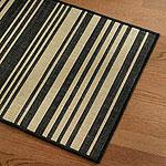 Black & Honey Bar Code Indoor/outdoor Rugs