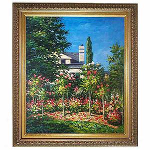 Blooming Garden Oil On Canvas By Claude Monet