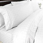 Bordeaux Collection 330tc Windowpane Sheet Set