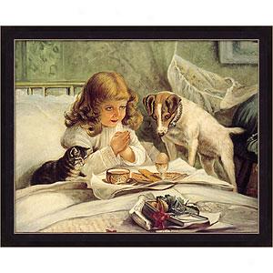 Breakfast In Bed Framed Print