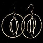 Brightly Polished Mobile Dangle Earrings, 14k