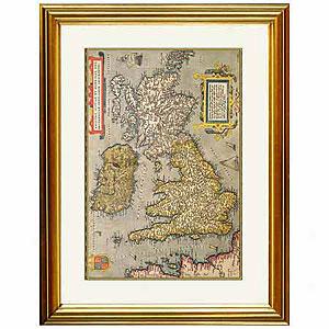 Britain And Ireland Framedd Print By Ortelius