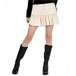 Buffalo Boomerang Beige Ruffled Cargo Skirt