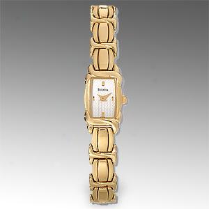Bulova Womens Gold Tone Steel Watch