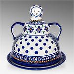 Bunzlauer Pottery Windsor Cheese Lady Server