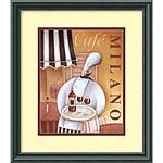 Cafe Milano Framed Art Print By Jo Parry