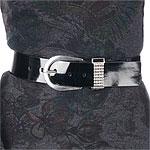 Calvin Klein Black Patent Leather Belt