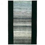 Calvin Klein Navy Wool And Silk Hand-knotted Rug