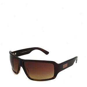 Calvin Klein Unisex Ck968 Rectangular Sunglasses