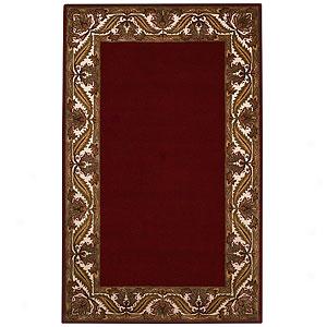 Capel Rhone Red Velvet Wool Rug