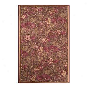 Capri Tapestry Red Floral Rug