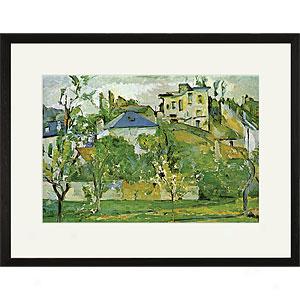 Cezanne Fruit Garden In Pontoise Framed Print