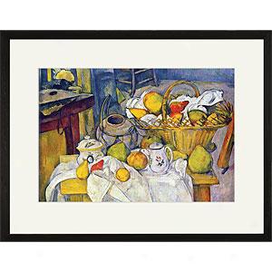 Cezanne Still Life With Fruit Basket Framed Print