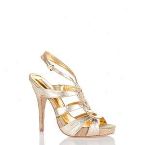 Charles David Alight Gold Leather Sandal