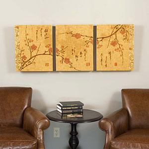 Cherry Blossom Screen Outdoor Canvas Prints