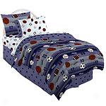 Child's Team Sports Comforter & Sheets Bed Set