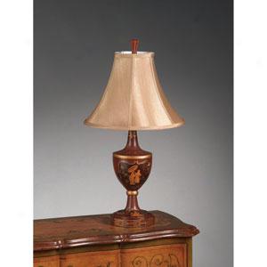 Chinoiserie Red Table Lamp