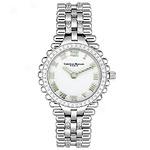 Christian Bernard Women's 18k Gold Plated Cz Watch