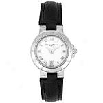 Christian Bernard Women's Black Leather Watch