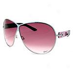 Christian Dior Womens Logo1 Metal Sunglasses