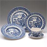 Churchill China Blue Willow 45pc Dinnerware Set